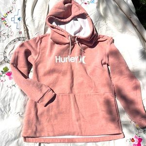 Hurley pink hoodie
